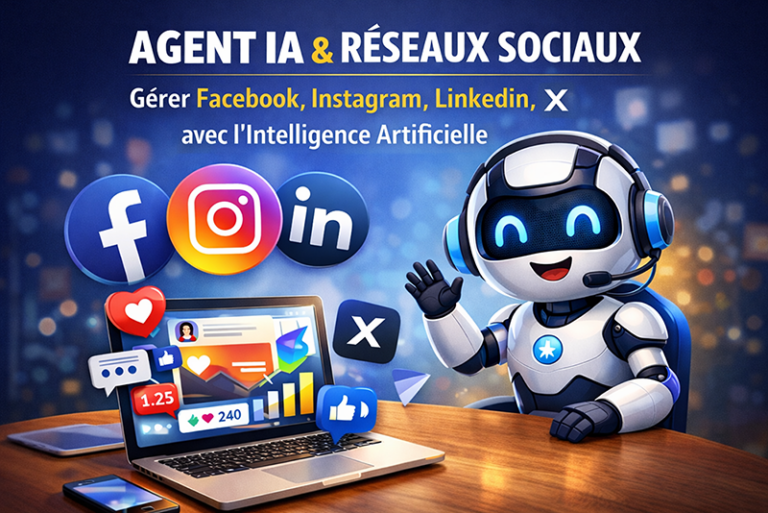 Agent IA et réseaux sociaux : tout ce qu’une intelligence artificielle peut faire pour gérer Facebook, Instagram, LinkedIn, X et plus encore