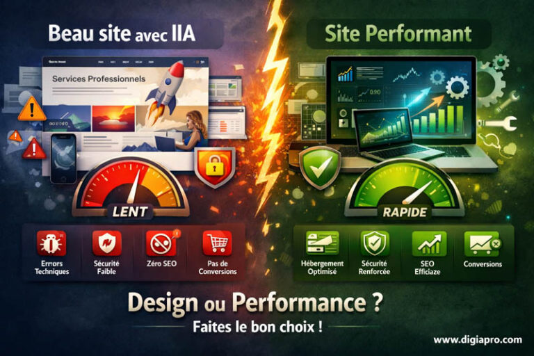 L’IA crée de beaux sites… mais pas toujours des sites performants